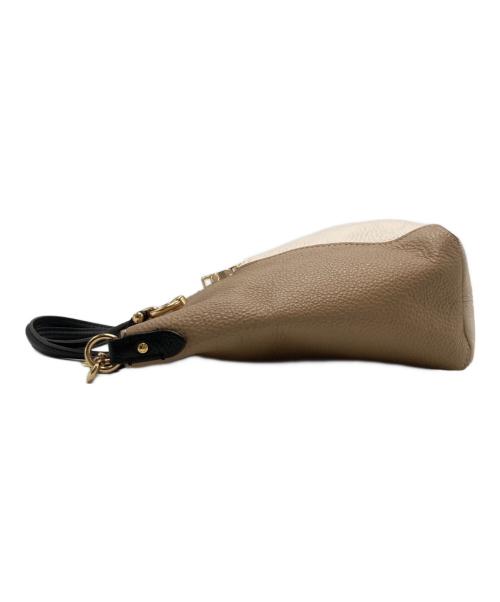 COACH（コーチ）COACH (コーチ) ケイシー サッチェル カラーブロック 2WAYバッグ ベージュ×ブラウンの古着・服飾アイテム