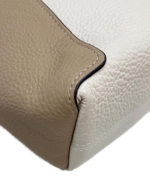 COACH（コーチ）COACH (コーチ) ケイシー サッチェル カラーブロック 2WAYバッグ ベージュ×ブラウンの古着・服飾アイテム