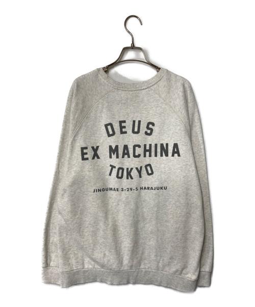 DEUS EX MACHINA（デウス エクス マキナ）DEUS EX MACHINA (デウス エクス マキナ) ロゴスウェット グレー サイズ:XLの古着・服飾アイテム