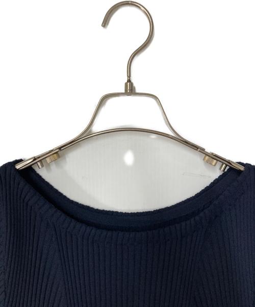 CELFORD（セルフォード）CELFORD (セルフォード) リブニットドッキングワンピース ネイビー サイズ:38の古着・服飾アイテム