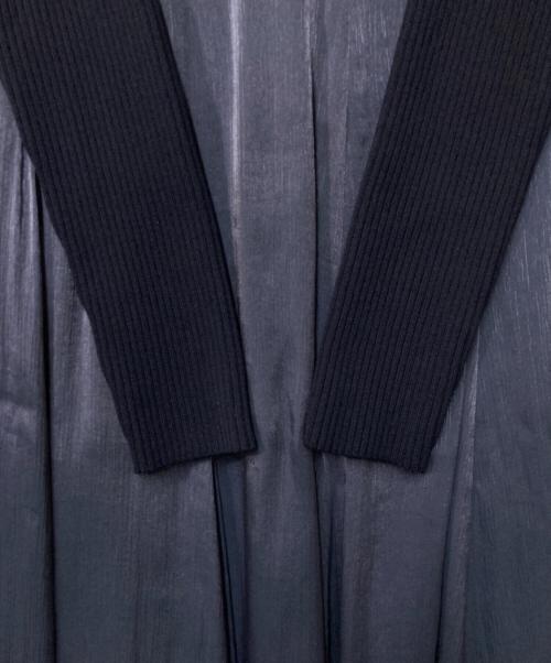 CELFORD（セルフォード）CELFORD (セルフォード) リブニットドッキングワンピース ネイビー サイズ:38の古着・服飾アイテム