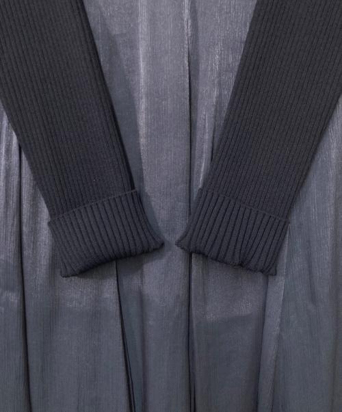 CELFORD（セルフォード）CELFORD (セルフォード) リブニットドッキングワンピース ネイビー サイズ:38の古着・服飾アイテム