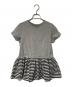 BORDERS AT BALCONY（ボーダーズアットバルコニー）の古着「PEPLUM TEE」｜グレー