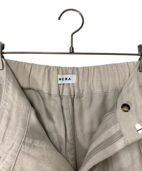 SACRA（サクラ）SACRA (サクラ) リネンワイドパンツ アイボリー サイズ:38の古着・服飾アイテム