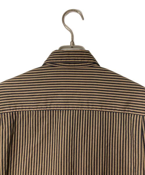 sacai（サカイ）sacai (サカイ) Stripe S/S Shirts ベージュ×ブラック サイズ:2の古着・服飾アイテム