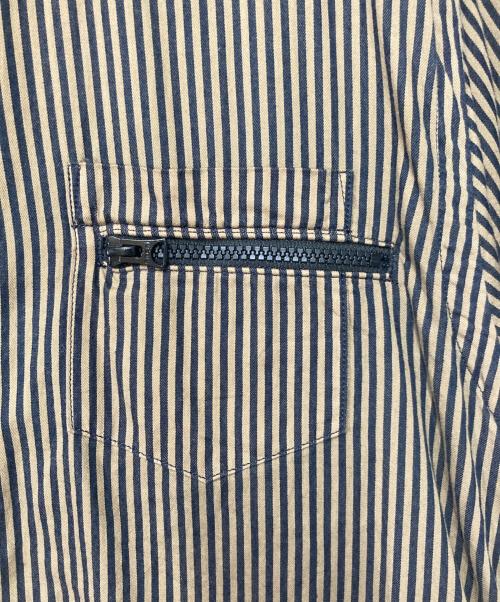 sacai（サカイ）sacai (サカイ) Stripe S/S Shirts ベージュ×ブラック サイズ:2の古着・服飾アイテム