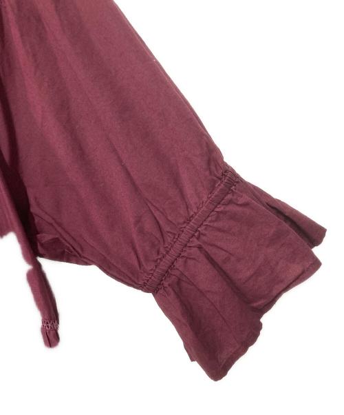 merlette（マーレット）merlette (マーレット) ティアードワンピース ボルドー サイズ:FREEの古着・服飾アイテム