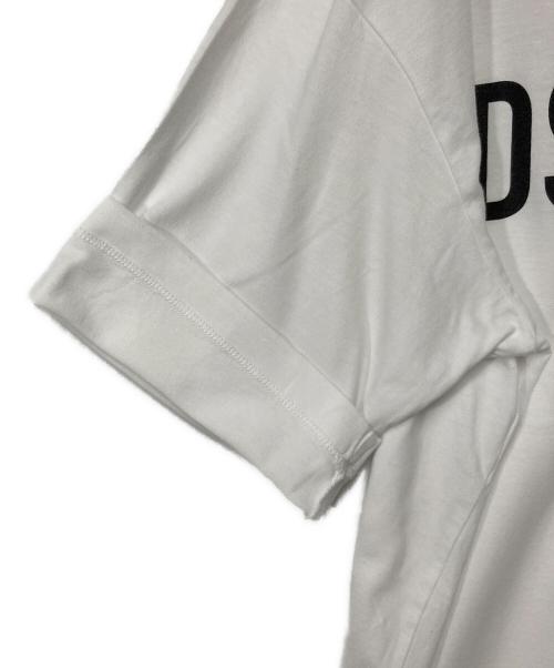 DSQUARED2（ディースクエアード）DSQUARED2 (ディースクエアード) ロゴTシャツ ホワイト サイズ:Sの古着・服飾アイテム
