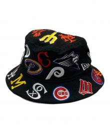 New Era×MLB（ニューエラ×エムエルビー）の古着「ワッペン刺繍バケットハット」｜ブラック