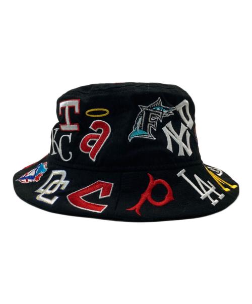New Era（ニューエラ）New Era (ニューエラ) MLB (エムエルビー) ワッペン刺繍バケットハット ブラックの古着・服飾アイテム