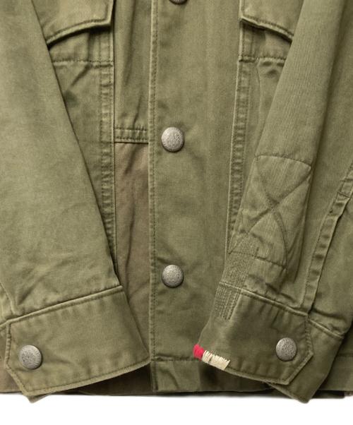AVIREX（アヴィレックス）AVIREX (アヴィレックス) REPAIR CUSTOM & EMB UTILITY SHIRT JACKET カーキ サイズ:Mの古着・服飾アイテム