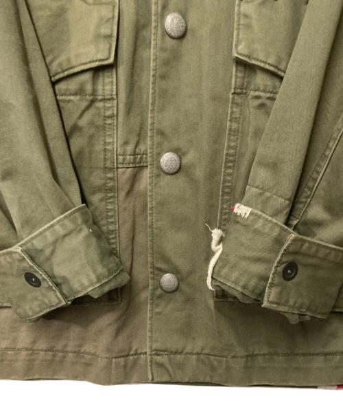 AVIREX（アヴィレックス）AVIREX (アヴィレックス) REPAIR CUSTOM & EMB UTILITY SHIRT JACKET カーキ サイズ:Mの古着・服飾アイテム