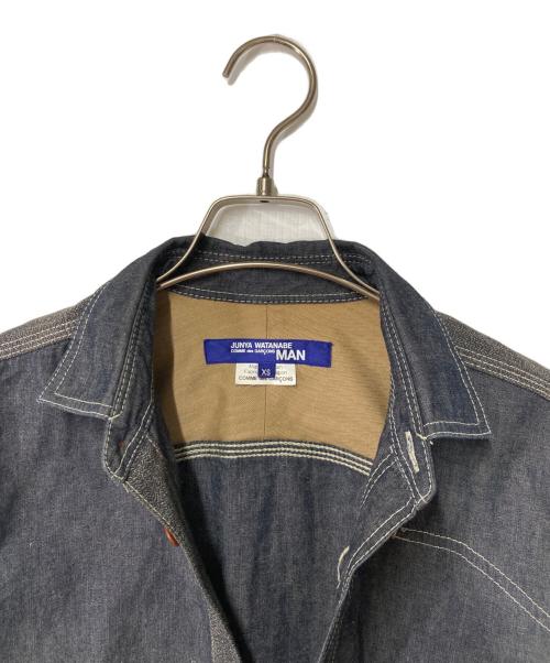 JUNYA WATANABE COMME des GARCONS（(ジュンヤワタナベ コムデギャルソン）JUNYA WATANABE COMME des GARCONS ((ジュンヤワタナベ コムデギャルソン) シャツジャケット グレー サイズ:XSの古着・服飾アイテム