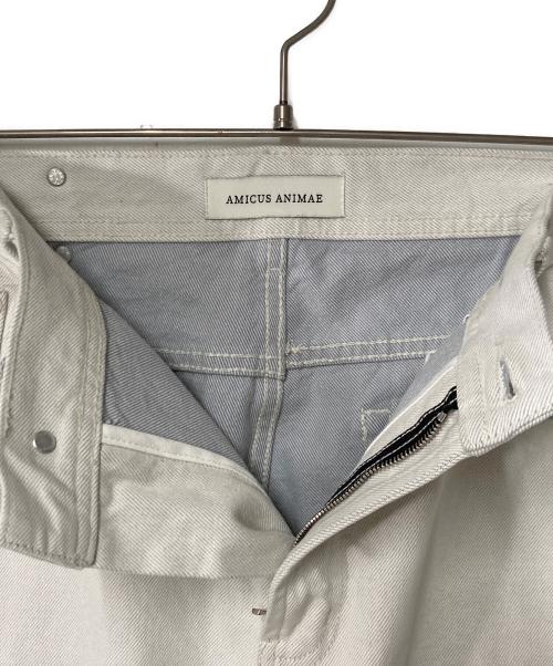 AMICUS ANIMAE（AMICUS ANIMAE）AMICUS ANIMAE (AMICUS ANIMAE) ダメージ加工デニムパンツ グレー サイズ:XLの古着・服飾アイテム