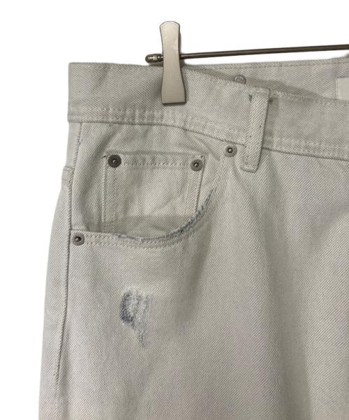 AMICUS ANIMAE（AMICUS ANIMAE）AMICUS ANIMAE (AMICUS ANIMAE) ダメージ加工デニムパンツ グレー サイズ:XLの古着・服飾アイテム