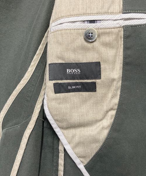 BOSS HUGO BOSS（ボス ヒューゴボス）BOSS HUGO BOSS (ボス ヒューゴボス) 2Bジャケット カーキ サイズ:46の古着・服飾アイテム