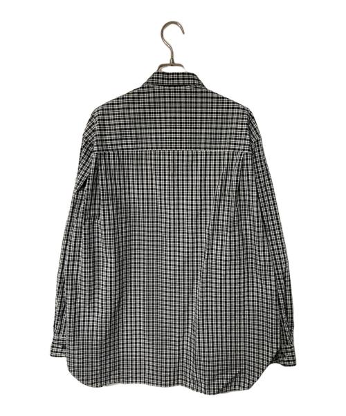 STEVEN ALAN（スティーブンアラン）STEVEN ALAN (スティーブンアラン) ピンオックス チェック レギュラーカラー シャツ ホワイト×ブラック サイズ:Freeの古着・服飾アイテム