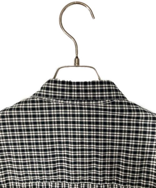 STEVEN ALAN（スティーブンアラン）STEVEN ALAN (スティーブンアラン) ピンオックス チェック レギュラーカラー シャツ ホワイト×ブラック サイズ:Freeの古着・服飾アイテム