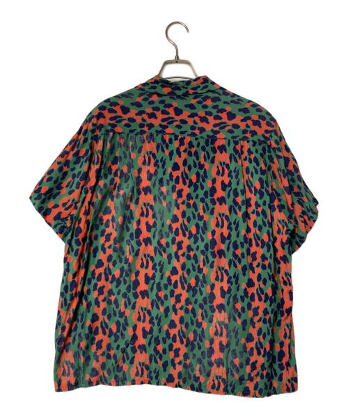 WACKO MARIA（ワコマリア）WACKO MARIA (ワコマリア) LEOPARD S/S HAWAIIAN グリーン×レッド サイズ:Sの古着・服飾アイテム