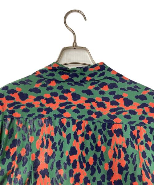 WACKO MARIA（ワコマリア）WACKO MARIA (ワコマリア) LEOPARD S/S HAWAIIAN グリーン×レッド サイズ:Sの古着・服飾アイテム