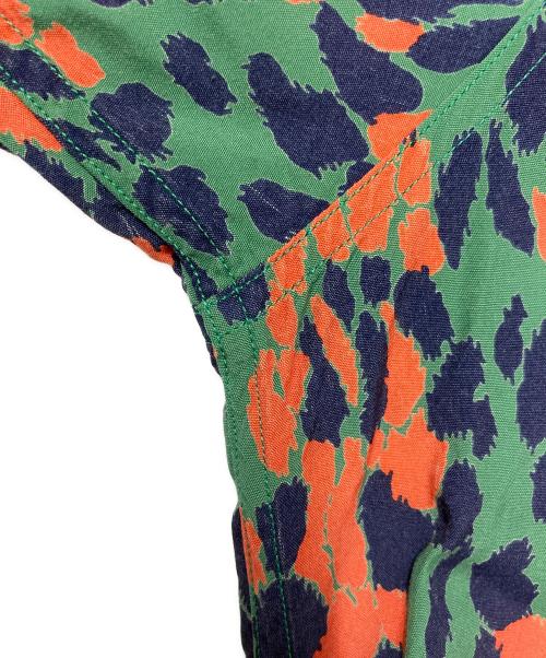 WACKO MARIA（ワコマリア）WACKO MARIA (ワコマリア) LEOPARD S/S HAWAIIAN グリーン×レッド サイズ:Sの古着・服飾アイテム