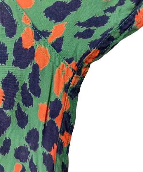 WACKO MARIA（ワコマリア）WACKO MARIA (ワコマリア) LEOPARD S/S HAWAIIAN グリーン×レッド サイズ:Sの古着・服飾アイテム