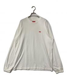 SUPREME（シュプリーム）の古着「スモール ボックス ロゴ刺繍 ロングスリーブカットソー」｜ホワイト