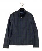 FRED PERRYフレッドペリー）の古着「チェックジャケット」｜ネイビー×グリーン