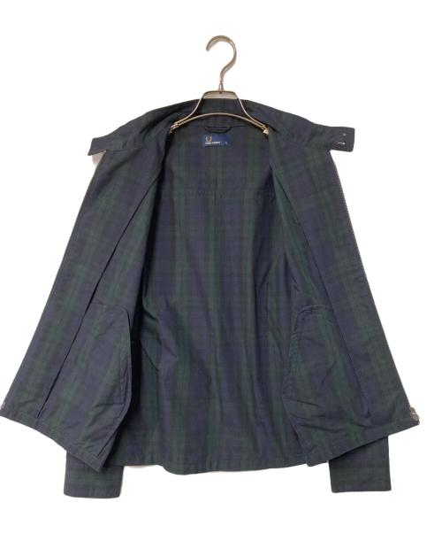 FRED PERRY（フレッドペリー）FRED PERRY (フレッドペリー) チェックジャケット ネイビー×グリーン サイズ:Sの古着・服飾アイテム