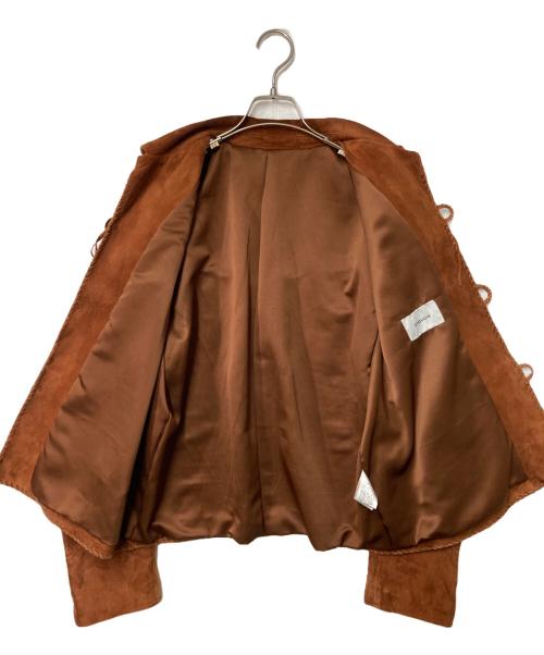 IROQUOIS（イロコイ）IROQUOIS (イロコイ) SHEEP SUEDE FRINGE JACKET ブラウン サイズ:3の古着・服飾アイテム