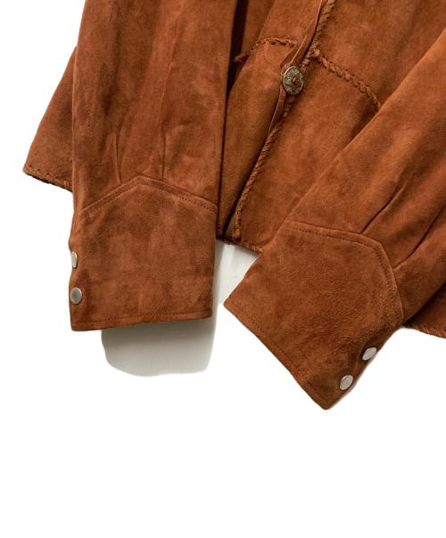 IROQUOIS（イロコイ）IROQUOIS (イロコイ) SHEEP SUEDE FRINGE JACKET ブラウン サイズ:3の古着・服飾アイテム