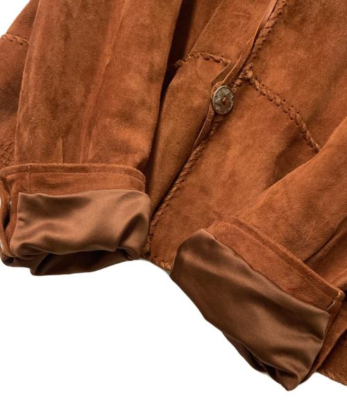 IROQUOIS（イロコイ）IROQUOIS (イロコイ) SHEEP SUEDE FRINGE JACKET ブラウン サイズ:3の古着・服飾アイテム