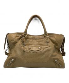 BALENCIAGA（バレンシアガ）の古着「ジャイアントシティ2WAYバッグ」｜ベージュ