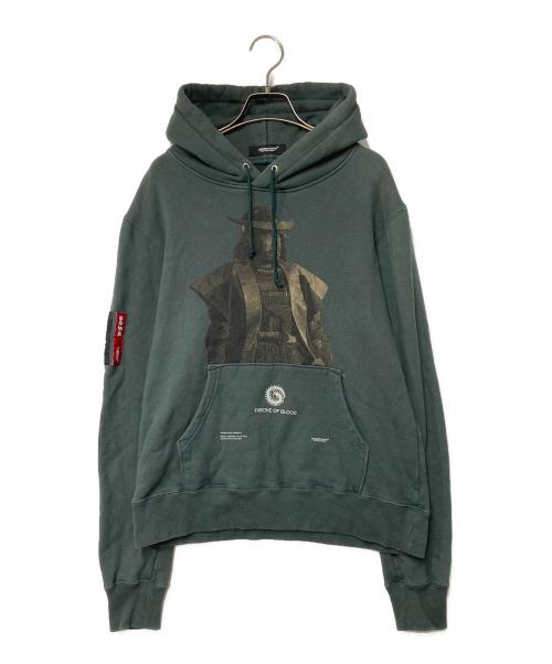 UNDERCOVER（アンダーカバー）UNDERCOVER (アンダーカバー) プルオーバーパーカー グリーン サイズ:2の古着・服飾アイテム