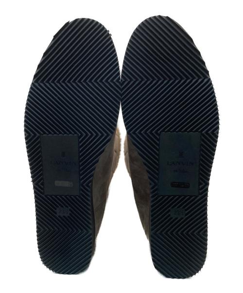 LANVIN en Bleu（ランバンオンブルー）LANVIN en Bleu (ランバンオンブルー) キルティングボアハーフブーツ ブラウン サイズ:23.5の古着・服飾アイテム