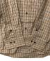 中古・古着 BURBERRY BLACK LABEL (バーバリーブラックレーベル) ホース刺繍チェックシャツ ブラウン サイズ:3：12000円