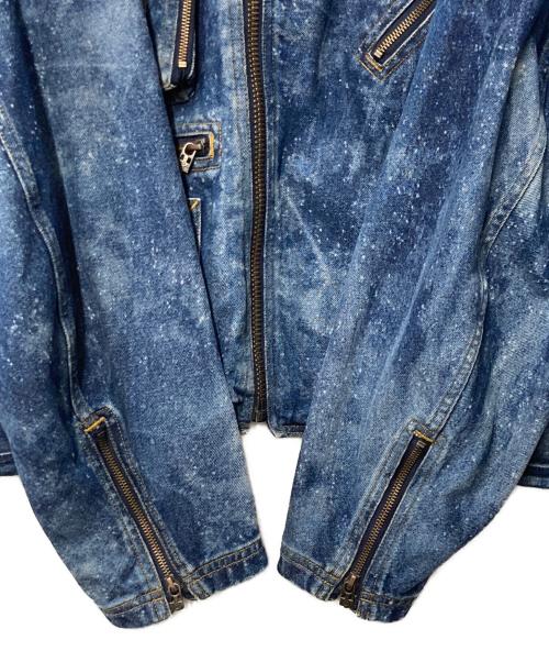 FACETASM（ファセッタズム）FACETASM (ファセッタズム) デニムライダースジャケット インディゴ サイズ:34の古着・服飾アイテム