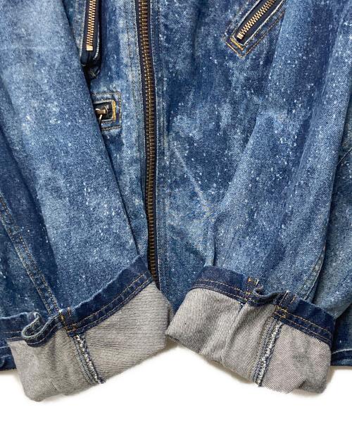FACETASM（ファセッタズム）FACETASM (ファセッタズム) デニムライダースジャケット インディゴ サイズ:34の古着・服飾アイテム
