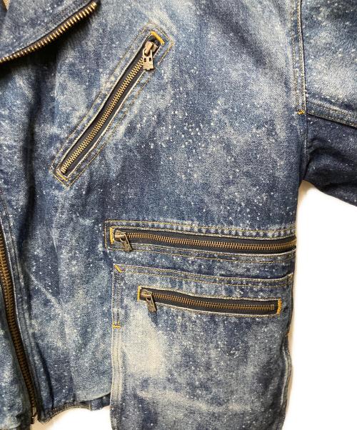 FACETASM（ファセッタズム）FACETASM (ファセッタズム) デニムライダースジャケット インディゴ サイズ:34の古着・服飾アイテム