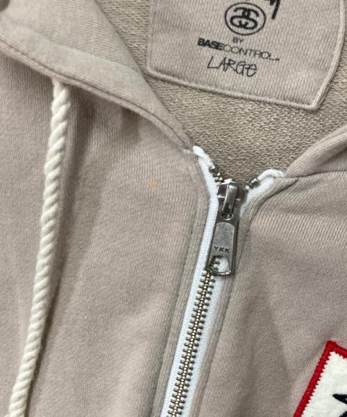 stussy（ステューシー）stussy (ステューシー) ジップパーカー ベージュ サイズ:Lの古着・服飾アイテム