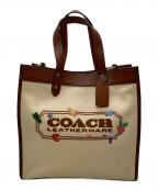 COACHコーチ）の古着「2WAYショルダーバッグ」｜ブラウン×ベージュ