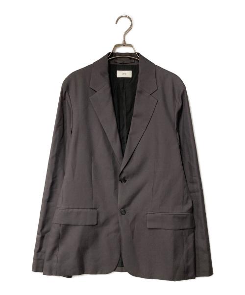 ATON（エイトン）ATON (エイトン) nidom silk/テーラードジャケット グレー サイズ:4の古着・服飾アイテム