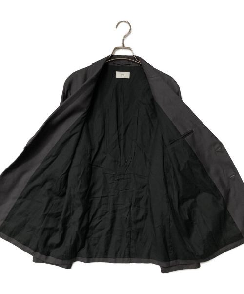 ATON（エイトン）ATON (エイトン) nidom silk/テーラードジャケット グレー サイズ:4の古着・服飾アイテム