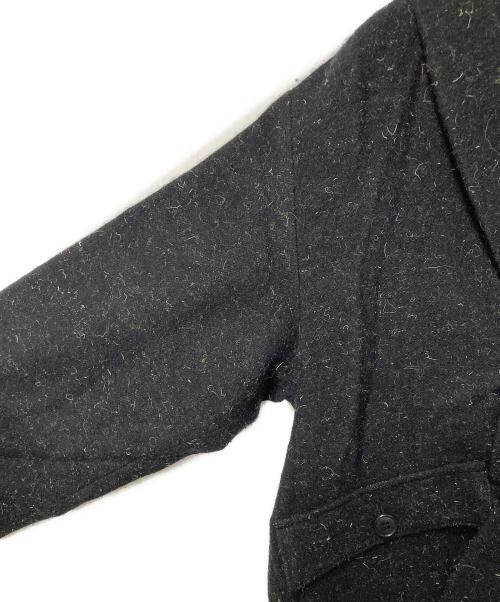 Vlas Blomme（ヴラスブラム）Vlas Blomme (ヴラスブラム) Wool Linen Soft Tweed ショールカラージャケット ブラック サイズ:Freeの古着・服飾アイテム