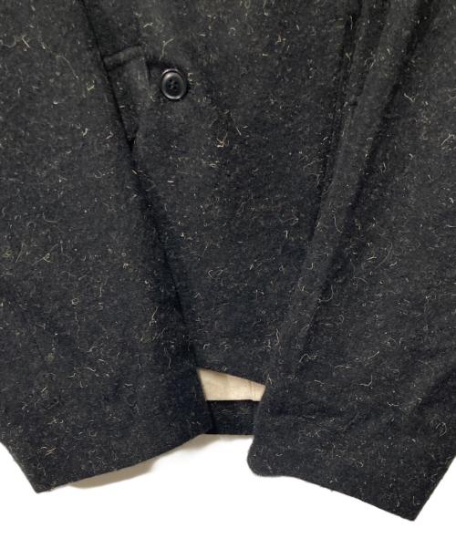 Vlas Blomme（ヴラスブラム）Vlas Blomme (ヴラスブラム) Wool Linen Soft Tweed ショールカラージャケット ブラック サイズ:Freeの古着・服飾アイテム