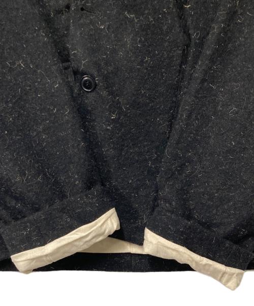 Vlas Blomme（ヴラスブラム）Vlas Blomme (ヴラスブラム) Wool Linen Soft Tweed ショールカラージャケット ブラック サイズ:Freeの古着・服飾アイテム