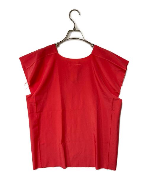 MM6 Maison Margiela（エムエムシックスメゾンマルジェラ）MM6 Maison Margiela (エムエムシックスメゾンマルジェラ) カットオフデザインカットソー ピンク サイズ:40の古着・服飾アイテム