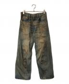 NVRFRGTネヴァーフォーゲット）の古着「3D Twisted Wide Leg Jeans」｜インディゴ