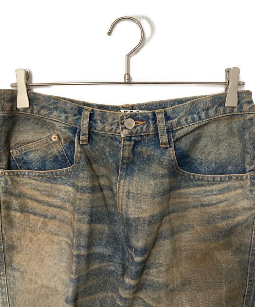 NVRFRGT（ネヴァーフォーゲット）NVRFRGT (ネヴァーフォーゲット) 3D Twisted Wide Leg Jeans インディゴ サイズ:2の古着・服飾アイテム