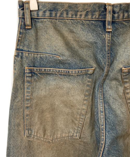 NVRFRGT（ネヴァーフォーゲット）NVRFRGT (ネヴァーフォーゲット) 3D Twisted Wide Leg Jeans インディゴ サイズ:2の古着・服飾アイテム